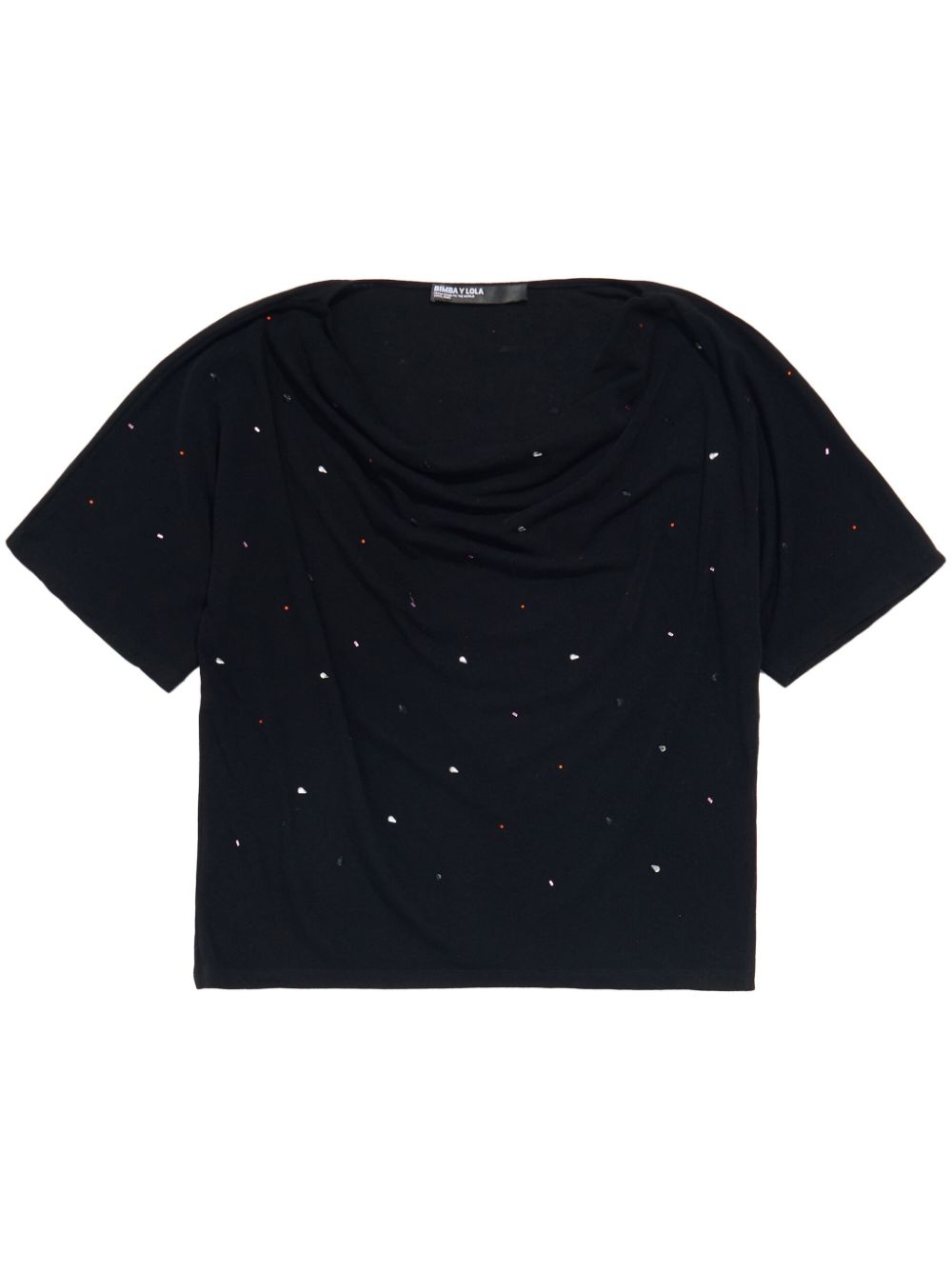 rhinestone-embellished T-shirt