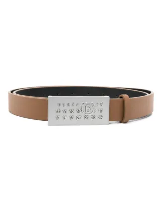 ★MM6 Maison Margiela★ Numbering logo l belt MM6 Maison Margiela numbers-motif Belt | Black | FARFETCH