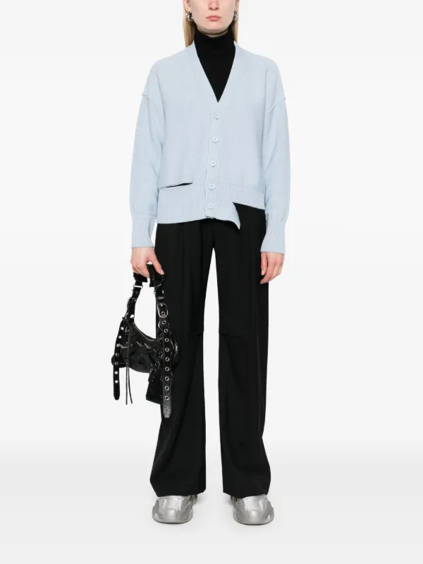 MM6 Maison Margiela カットアウト カーディガン | ブルー | FARFETCH JP 