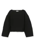 ENTIRE STUDIOS wool top - Black