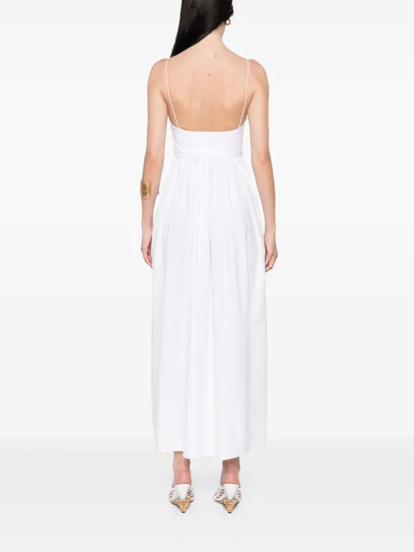 【MATTEAU】net sustain organic コットン ポプリン maxi ドレス Matteau + Net Sustain Tiered Floral-print Organic Cotton