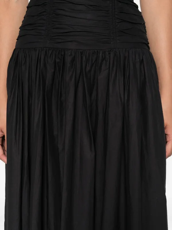 Matteau drop-waist Strapless Midi Dress | Black | FARFETCH ID