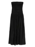 Matteau drop-waist strapless midi dress - Black