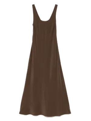 Matteau Plunge Halterneck Midi Dress | Black | FARFETCH