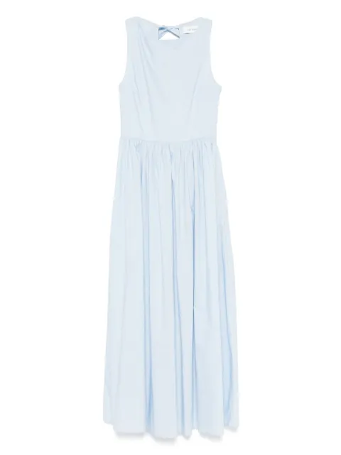 Matteau vestido con cuello redondo