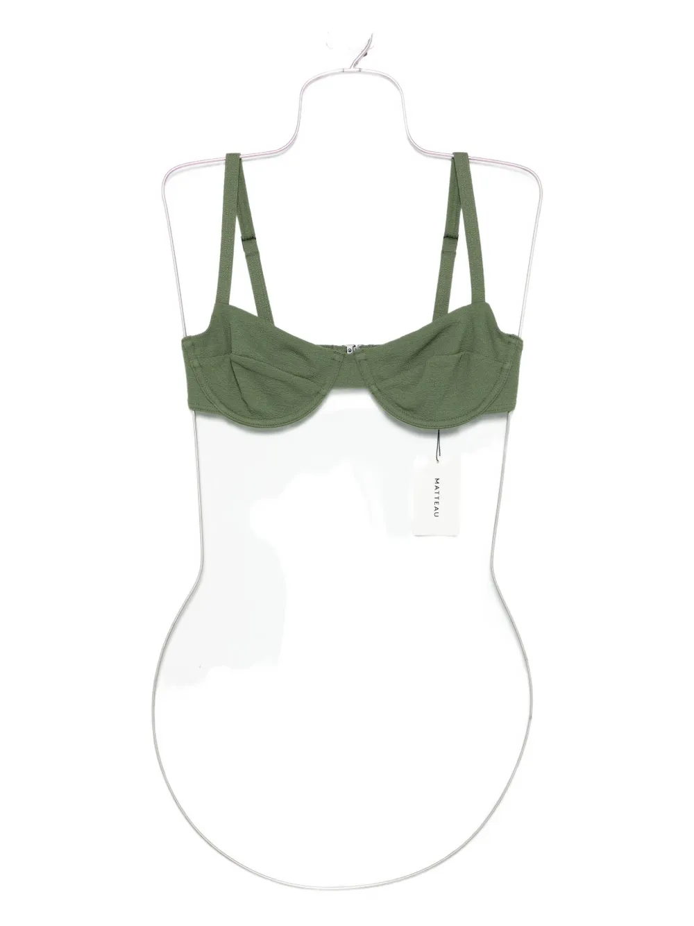 Matteau Balconette bikini top | Green | Image 1