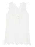 Matteau broderie anglaise mini dress - White