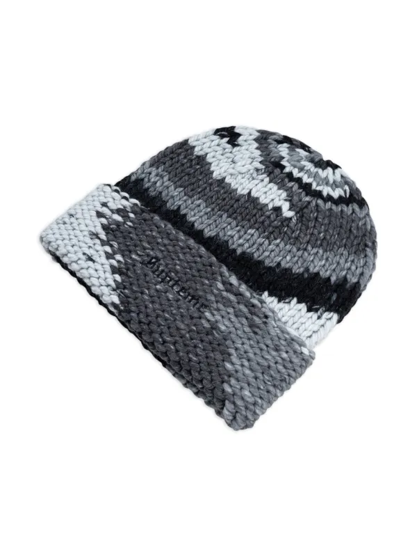 帽子 Supreme Gradient Spacedye Beanie Supreme Gradient Spacedye Beanie Hat | Grey | FARFETCH