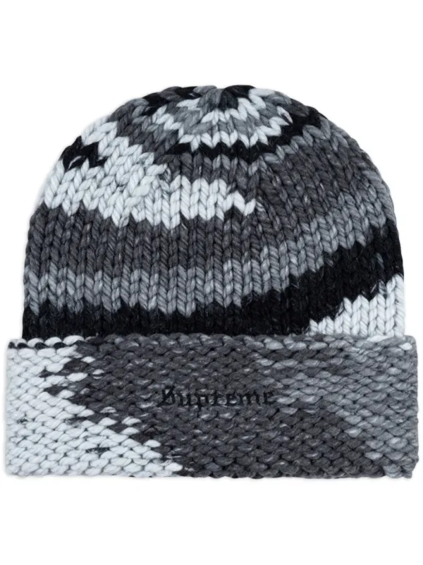 【中古美品】Supreme Gradient Spacedye Beanie Supreme Gradient Spacedye Beanie Black - SS24 - US