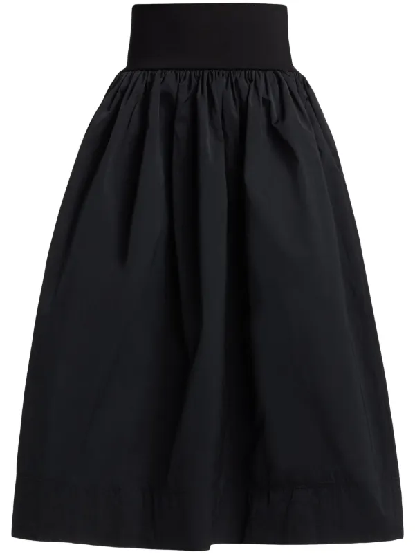A.L.C. Jackie Midi Skirt | Black | FARFETCH CA