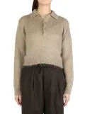 Auralee brushed-effect polo shirt - Neutrals