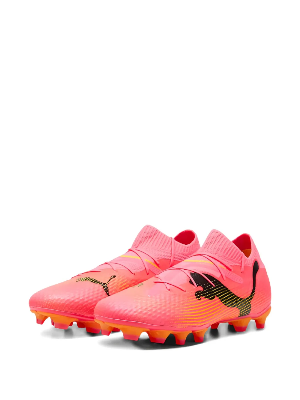 Puma Future Pro 7 "sunset Glow/black/sun Stream" Sneakers In Pink
