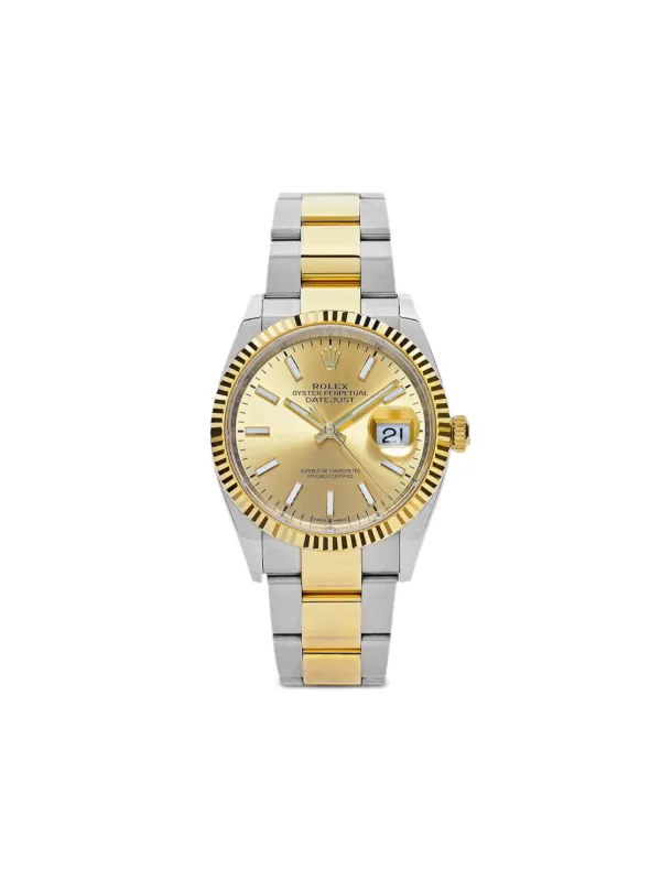 Rolex Datejust 41mm Pre-owned 2023 Oro FARFETCH IT