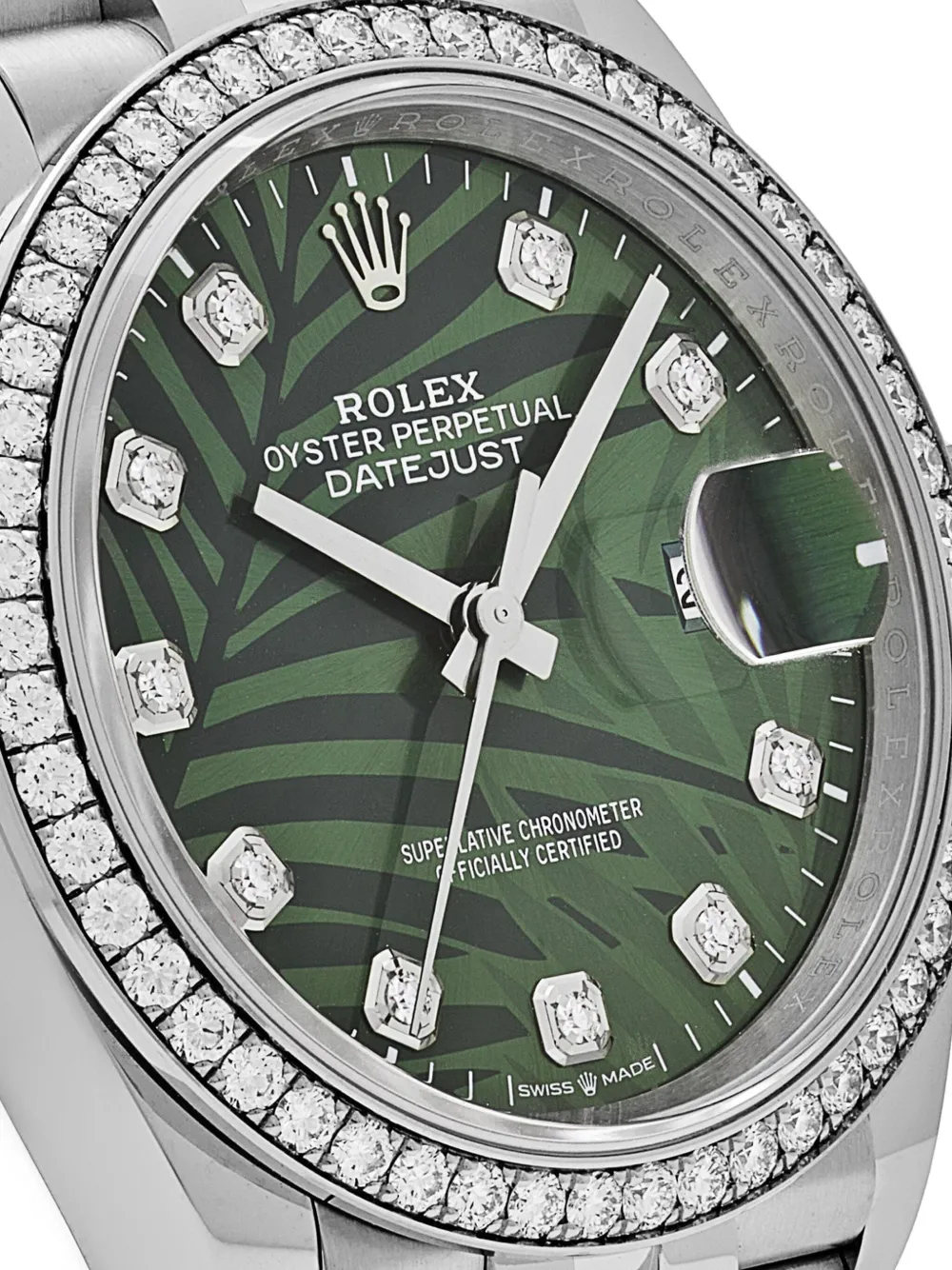 Pre-owned Rolex 2022  Datejust 36mm In Green