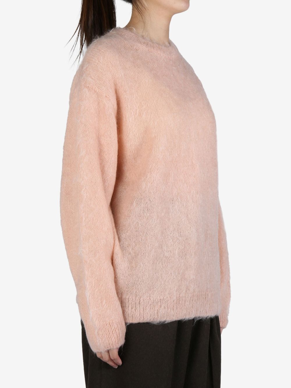 Auralee brushed-effect sweater - Roze