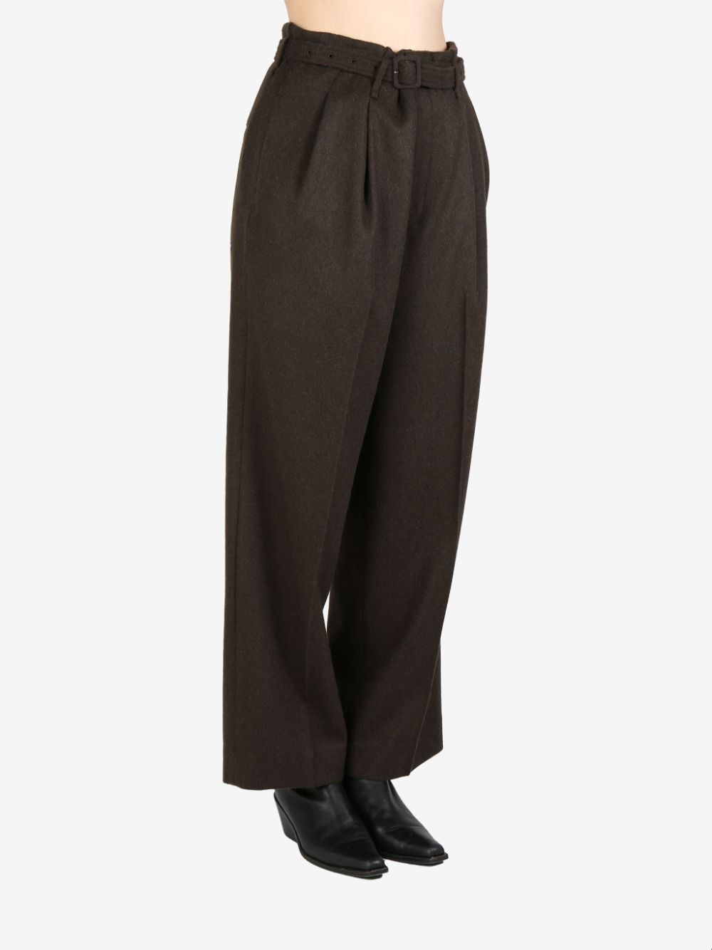 Auralee belted trousers - Bruin