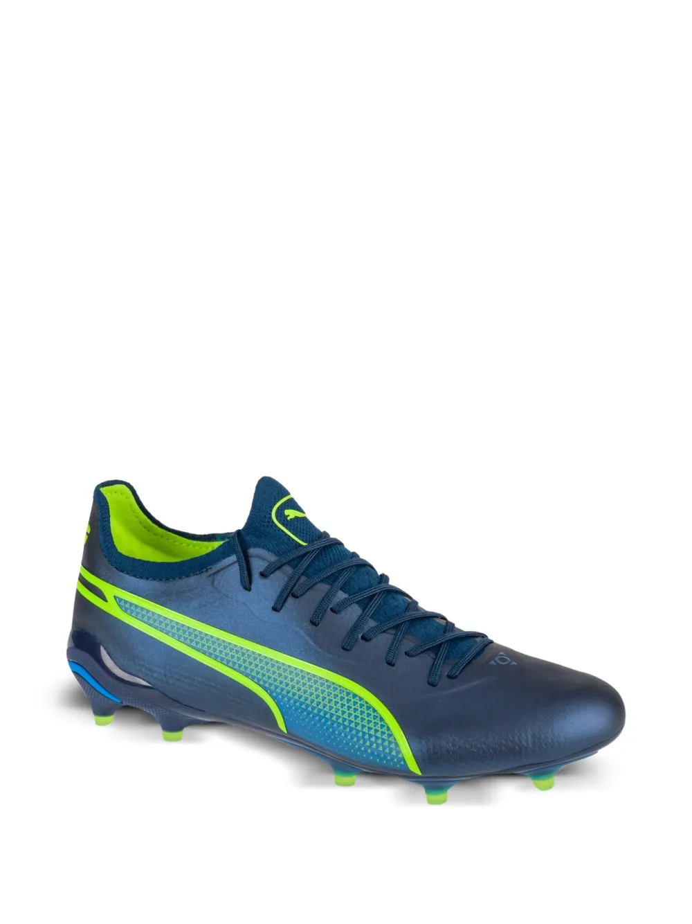 PUMA King Ultimate "Persian Blue White Pro Green" sneakers Blauw