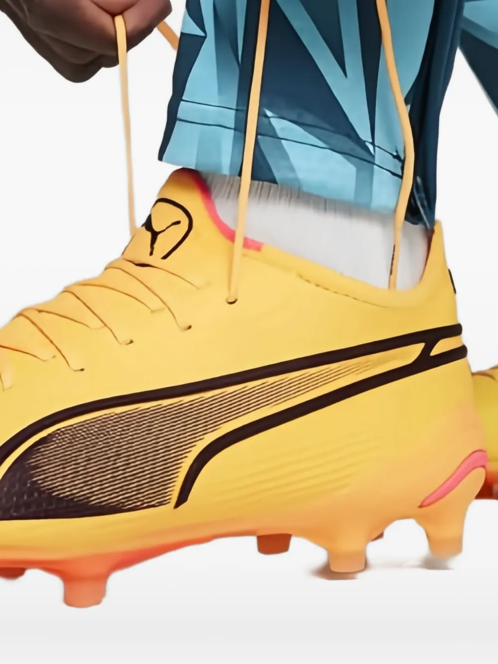 PUMA King Ultimate FG AG "Forever Faster Pack" cleats Orange