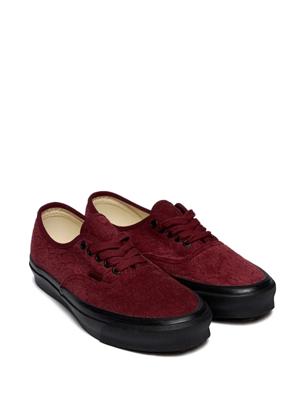 Vans OG Authentic LX "Velvet Emboidery Leopard Pomegranate" sneakers Red
