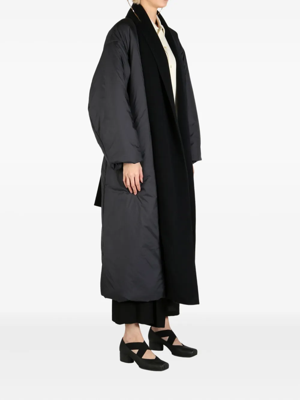 Auralee Mosser padded coat Zwart