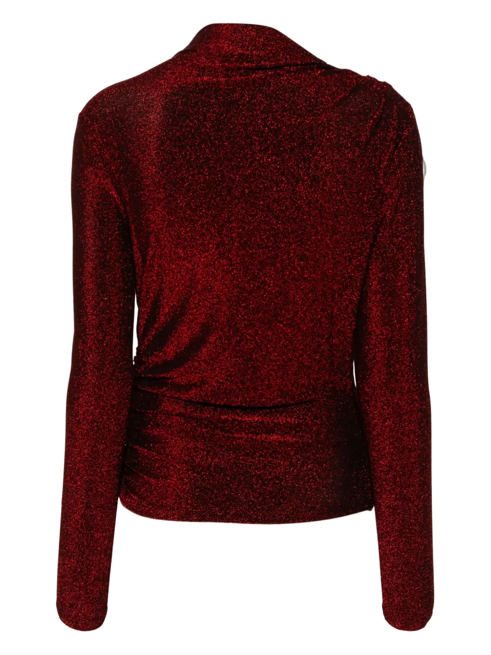 Veronica Beard Mylie top - Crimson Lurex