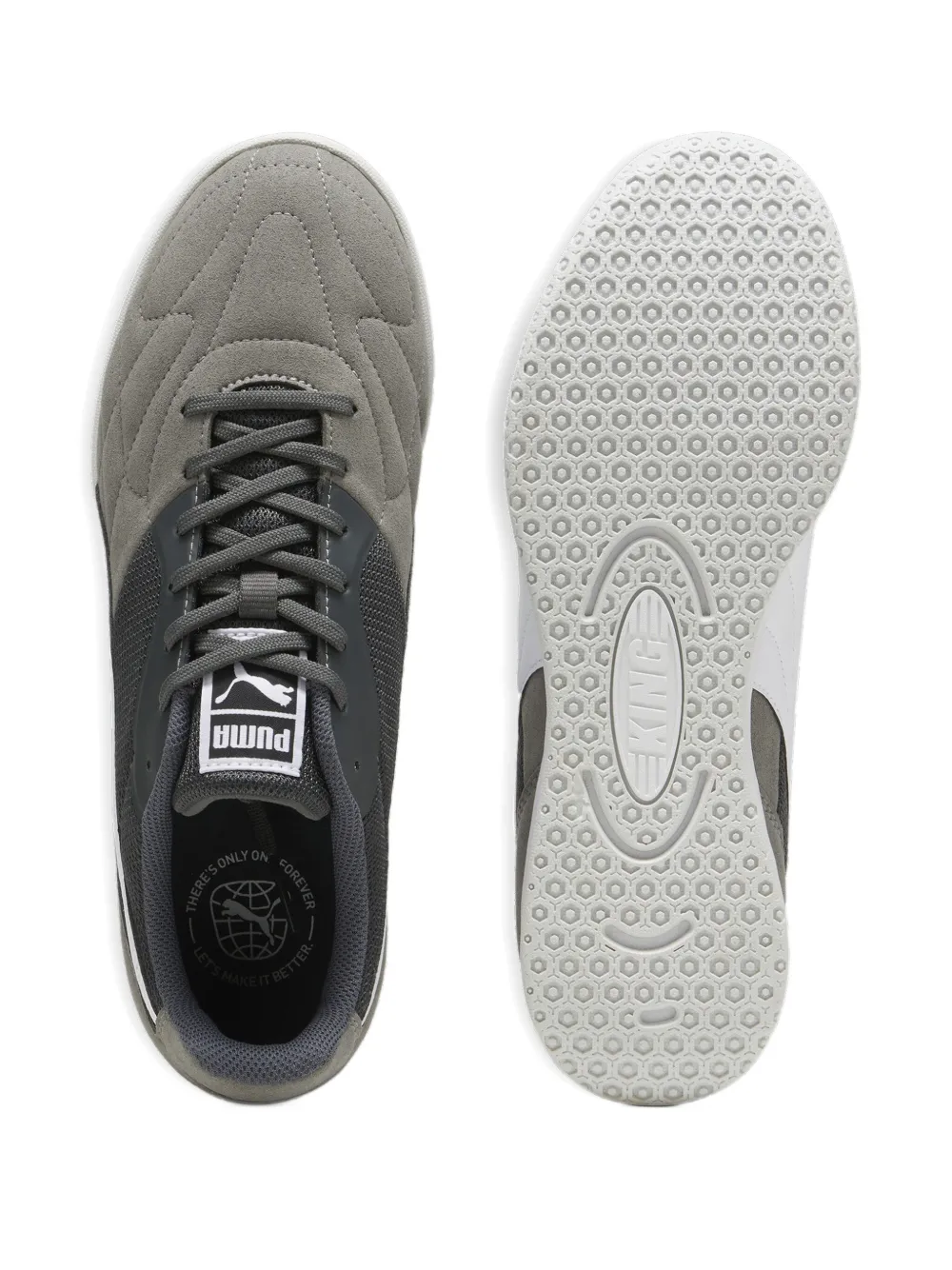 PUMA King Top suede sneakers Grey