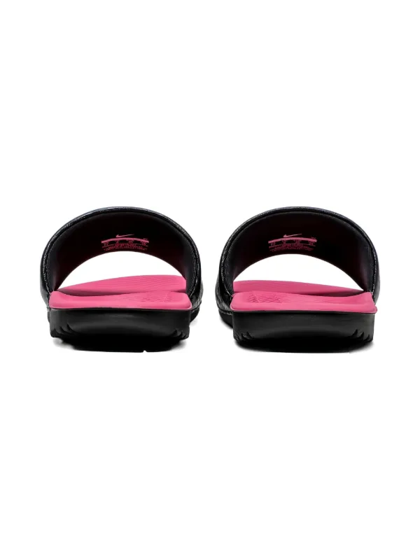 nike kawa slide black pink