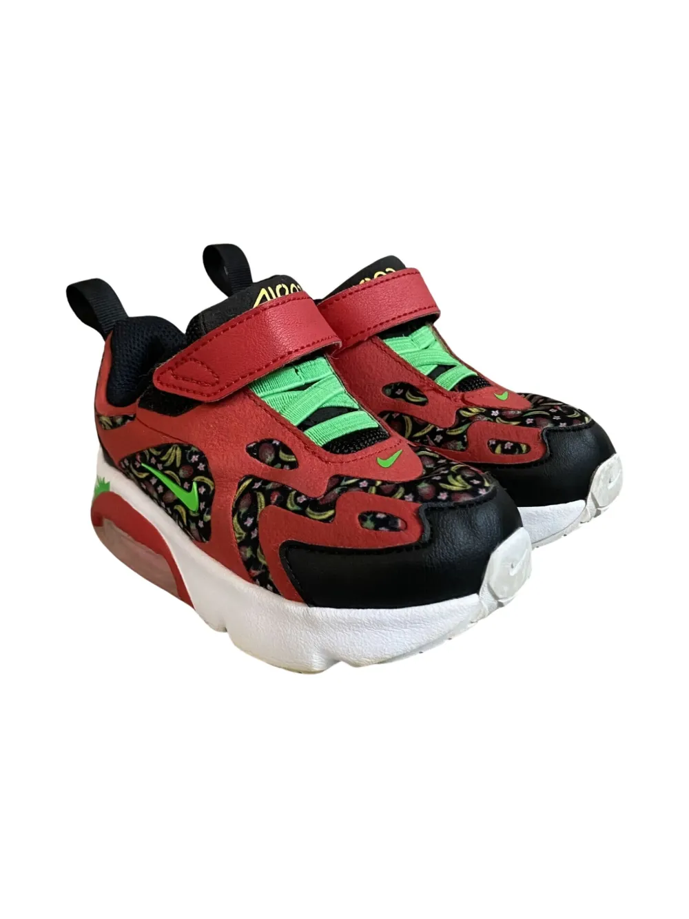 Nike Kids Air Max 200 "University Red Green Spark" sneakers