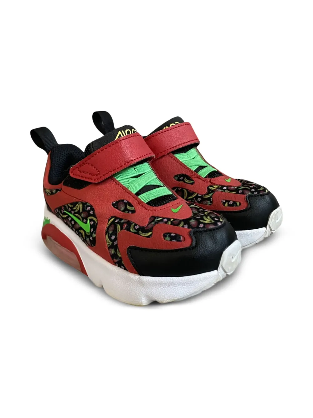 Nike Kids Air Max 200 "University Red Green Spark" sneakers