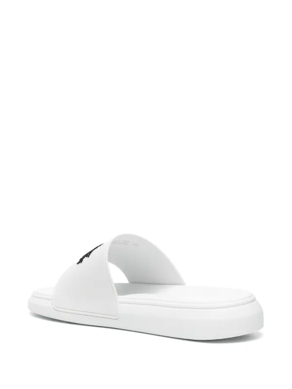 Alexander McQueen logo-embellished Slides | White | FARFETCH