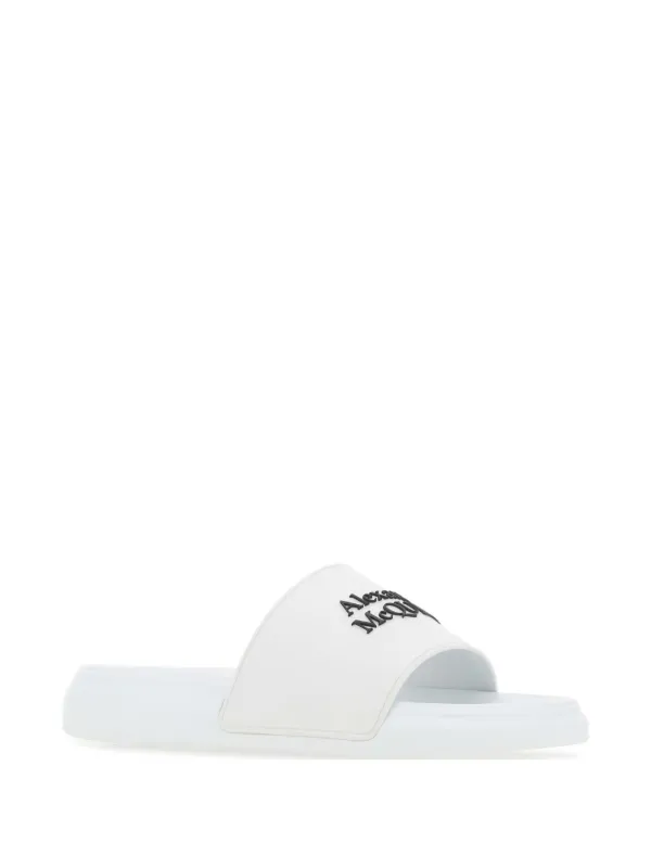 Alexander McQueen Slide with Logo スリッパ サンダル Slides with logo Alexander McQueen - SchaferandweinerShops