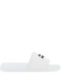 Alexander McQueen logo-embellished slides - White
