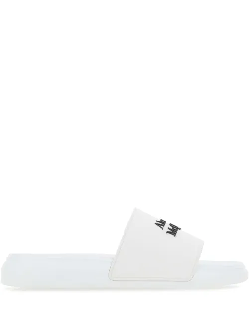 Claquettes à logo embossé - Alexander McQueen - Modalova