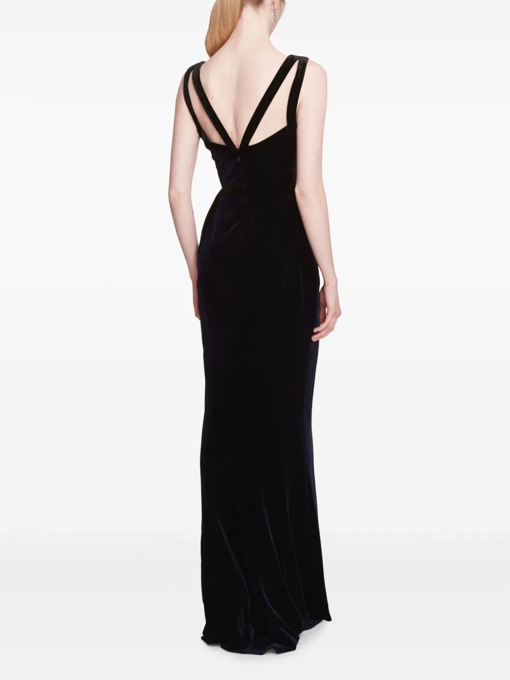 Marchesa Notte Mouwloze avondjurk Zwart