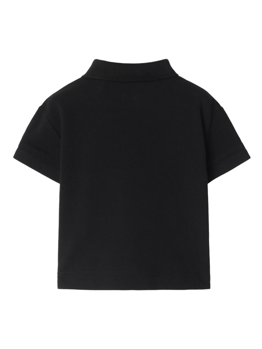 Burberry Kids Check-label cotton polo phirt - Black