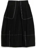 Lee Mathews zip fastening skirt - Black