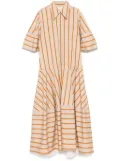 Lee Mathews striped dress - Orange