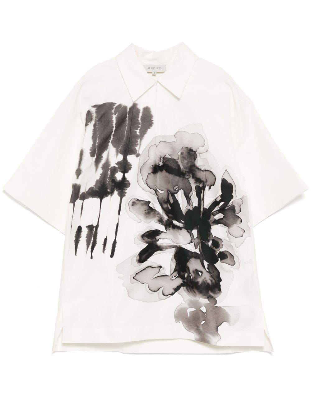 Lee Mathews graphic print shirt - White