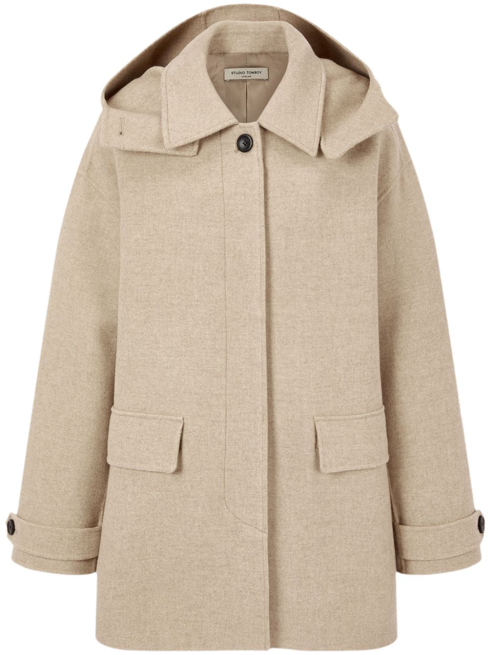 detachable-hood coat