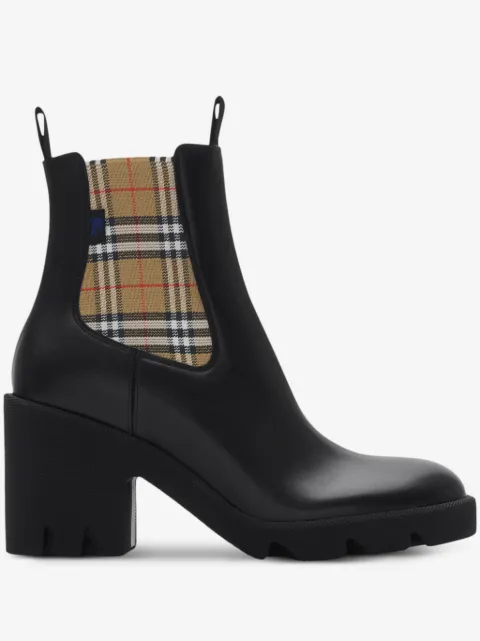 Burberry Stride 皮质切尔西靴