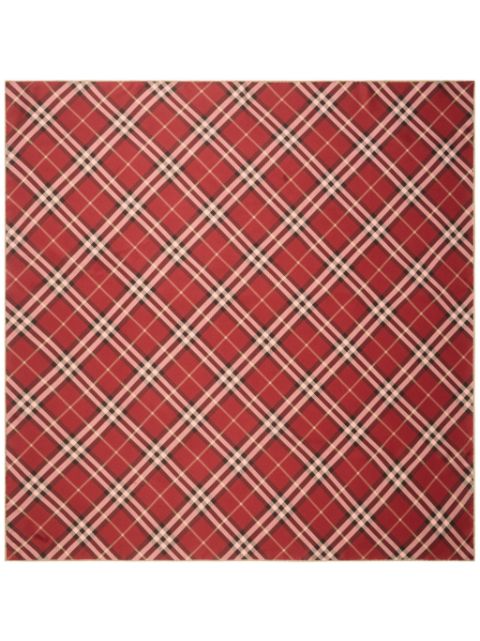 Burberry check silk scarf Women