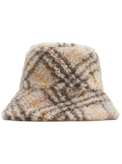 Burberry checkered bucket hat