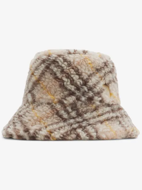 Burberry checkered bucket hat