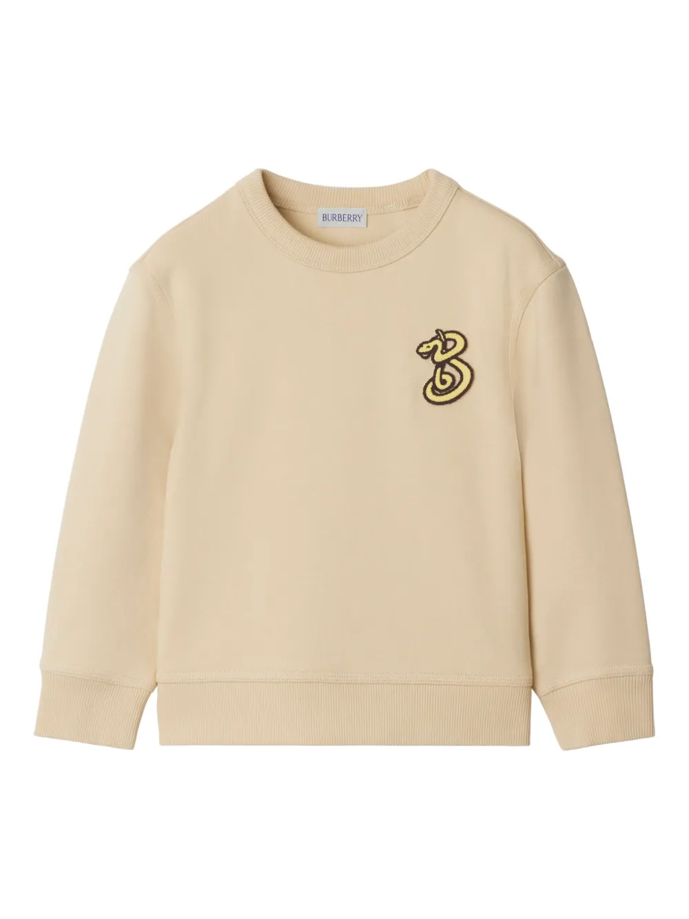 Burberry Kids Sweater met logoprint Beige