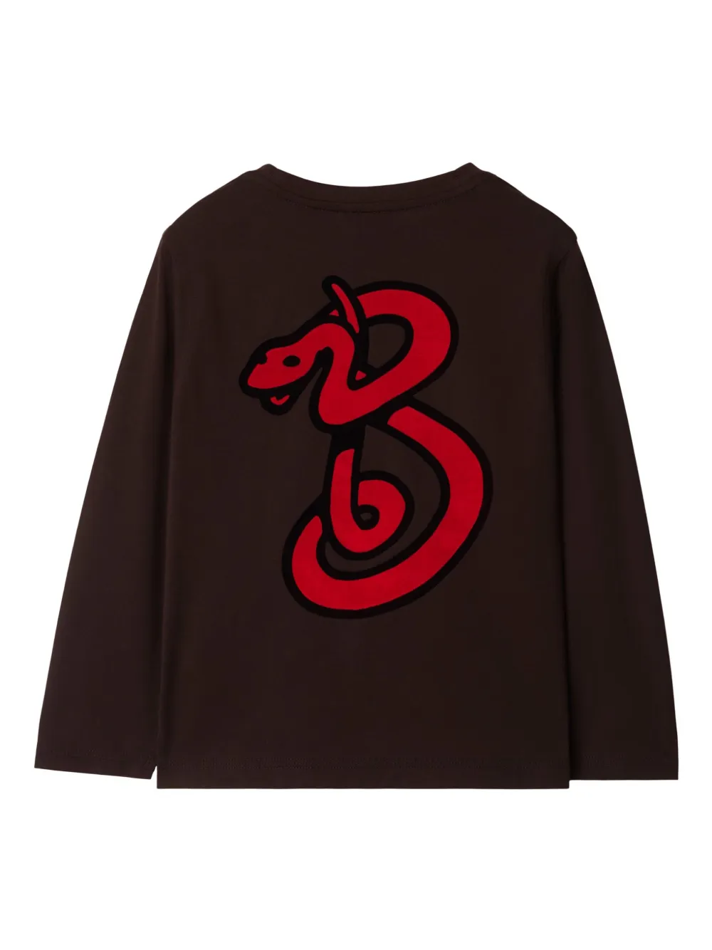 Burberry Kids T-shirt met logoprint Rood