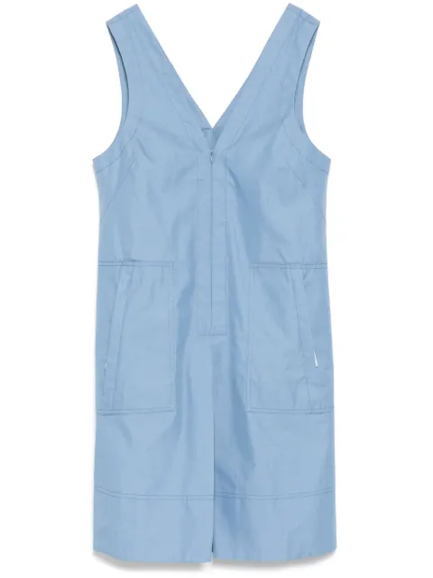 Lee Mathews vestido con cuello en V