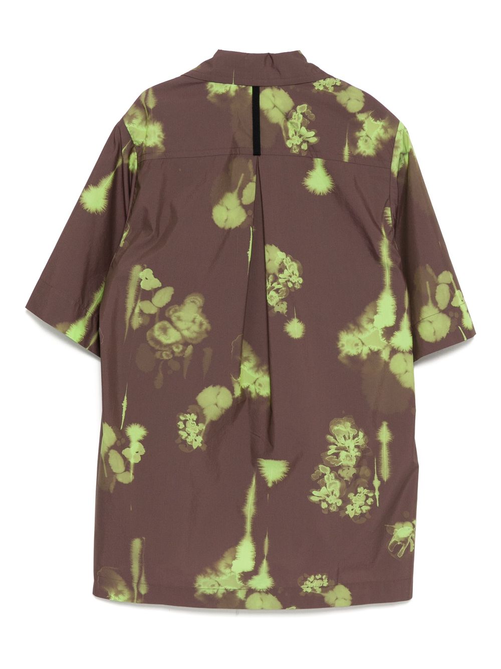 Lee Mathews all-over graphic print shirt - Brown