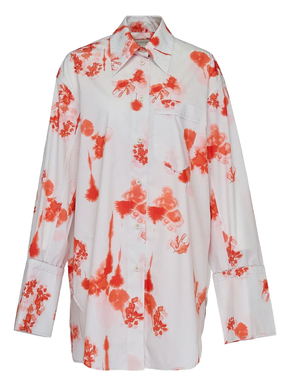Lee Mathews Fleur floral-print shirt Wit