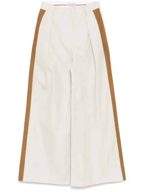 Lee Mathews pantalones con diseño patchworks