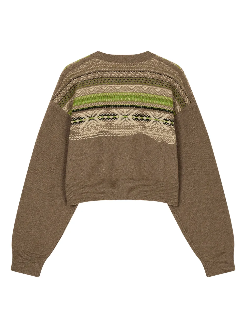 STUDIO TOMBOY Fair Isle intarsia trui Bruin